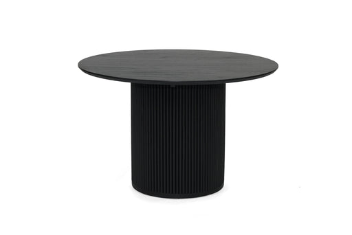 Jonah Round Dining Table - 1.2m - Black - 120cm Black