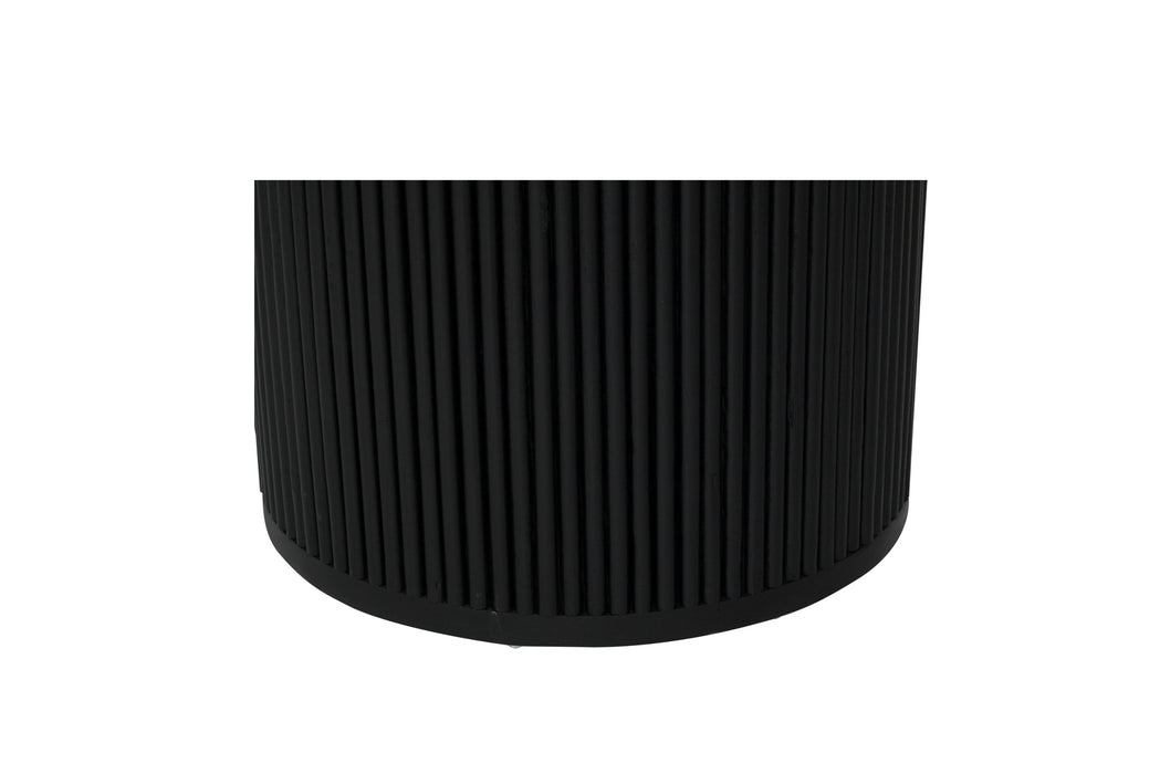 Jonah Round Dining Table - 1.2m - Black - 120cm Black