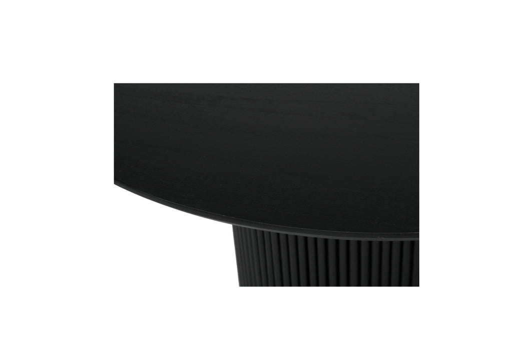 Jonah Round Dining Table - 1.2m - Black - 120cm Black