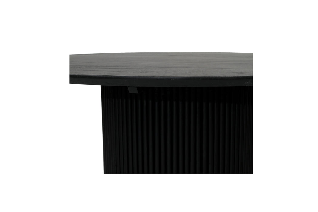 Jonah Round Dining Table - 1.2m - Black - 120cm Black