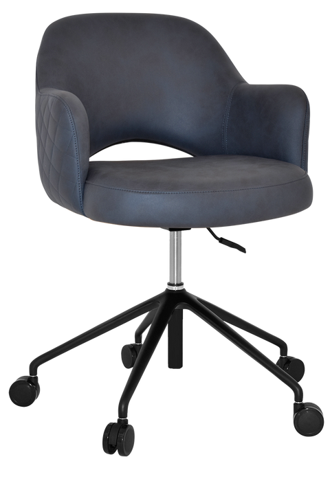 Arm Chair Albury Castor V2 Black - Pelle/Benito