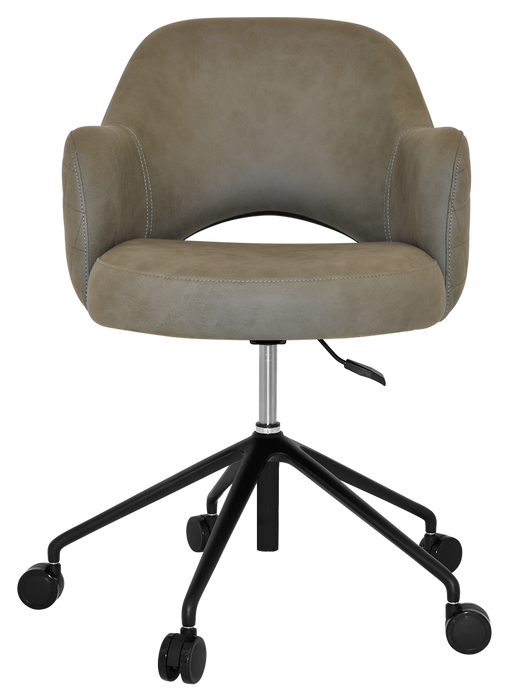 Arm Chair Albury Castor V2 Black - Pelle/Benito