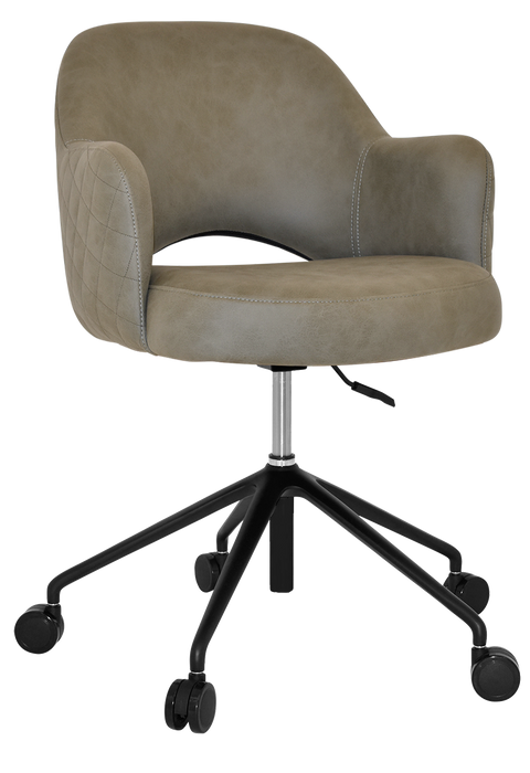 Arm Chair Albury Castor V2 Black - Pelle/Benito