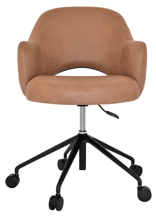 Arm Chair Albury Castor V2 Black - Pelle/Benito