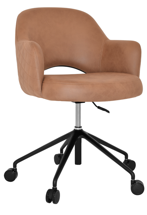 Arm Chair Albury Castor V2 Black - Pelle/Benito