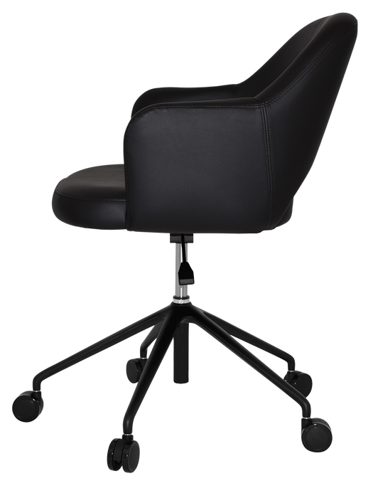 Arm Chair Albury Castor V2 Black - Vinyl