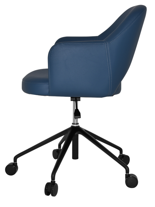 Arm Chair Albury Castor V2 Black - Vinyl