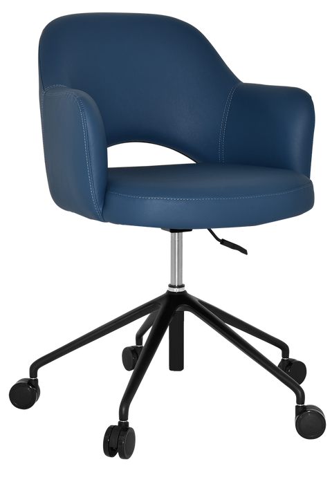 Arm Chair Albury Castor V2 Black - Vinyl