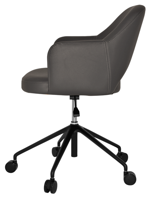 Arm Chair Albury Castor V2 Black - Vinyl