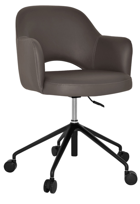 Arm Chair Albury Castor V2 Black - Vinyl