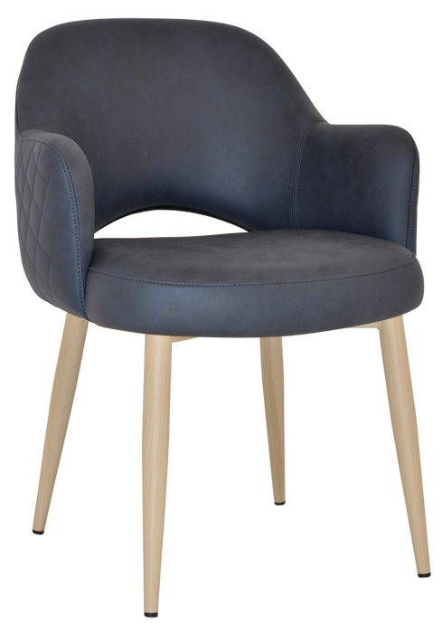 Arm Chair Albury Metal Birch - Pelle/Benito