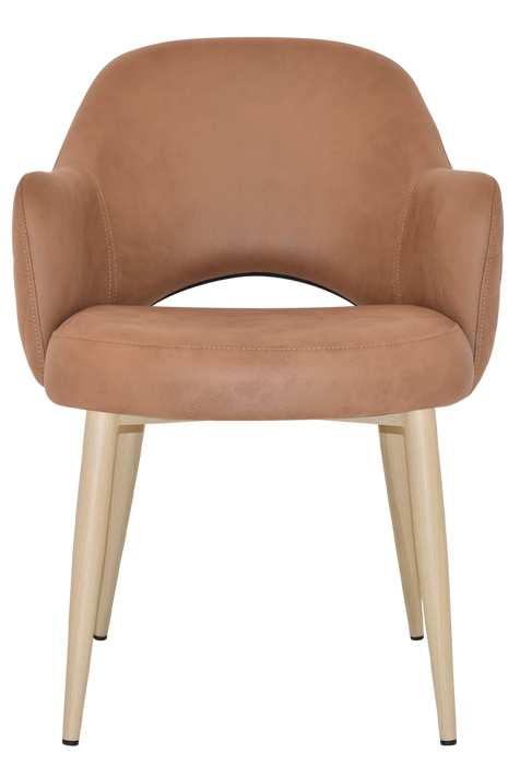 Arm Chair Albury Metal Birch - Pelle/Benito