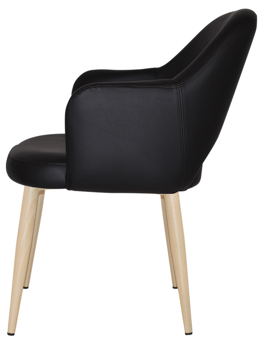 Arm Chair Albury Metal Birch - Vinyl