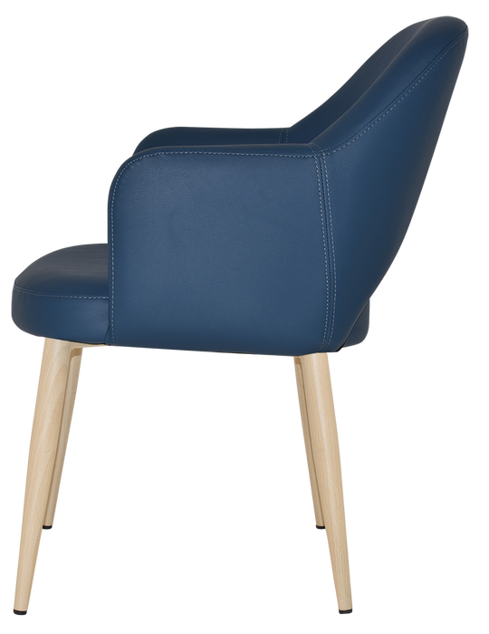 Arm Chair Albury Metal Birch - Vinyl