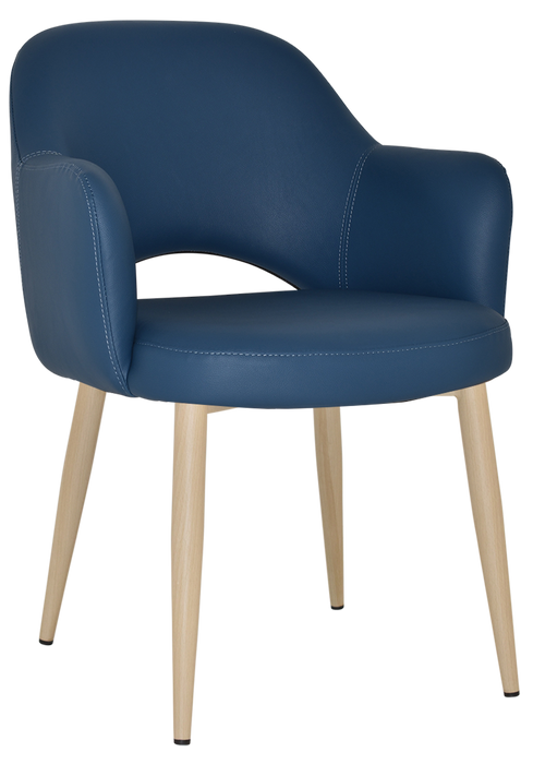 Arm Chair Albury Metal Birch - Vinyl