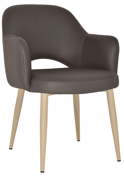 Arm Chair Albury Metal Birch - Vinyl