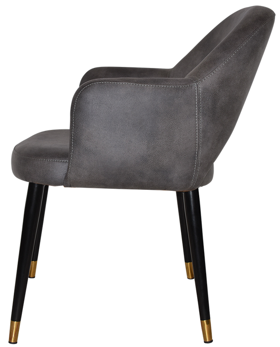 Arm Chair Albury Metal (Slim) Black Brass - Eastwood