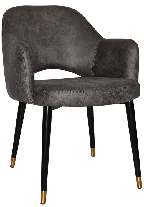 Arm Chair Albury Metal (Slim) Black Brass - Eastwood