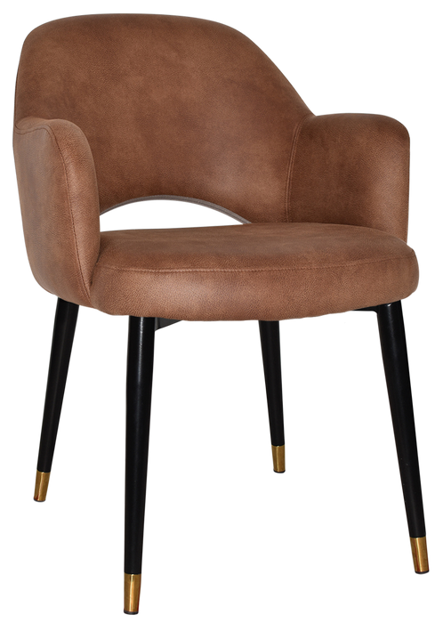 Arm Chair Albury Metal (Slim) Black Brass - Eastwood