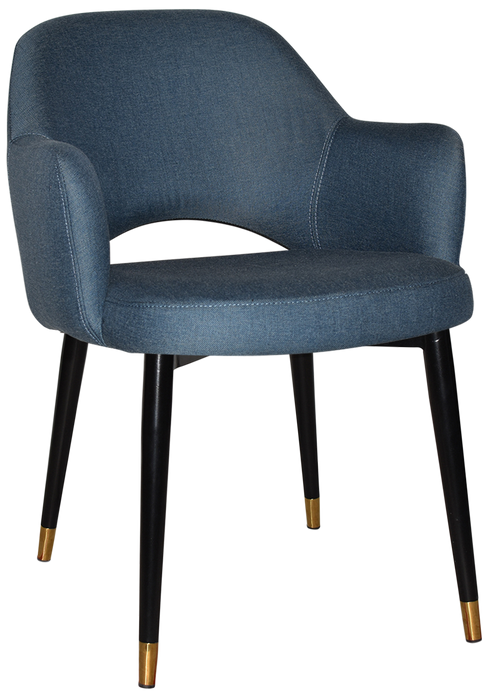 Arm Chair Albury Metal (Slim) Black Brass - Gravity