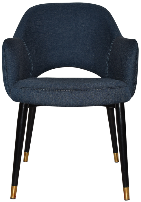 Arm Chair Albury Metal (Slim) Black Brass - Gravity