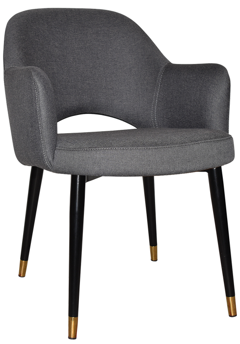 Arm Chair Albury Metal (Slim) Black Brass - Gravity