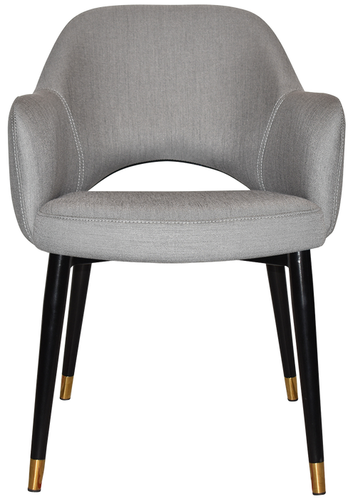 Arm Chair Albury Metal (Slim) Black Brass - Gravity