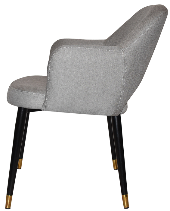 Arm Chair Albury Metal (Slim) Black Brass - Gravity