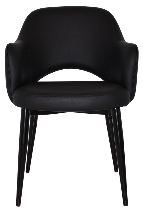 Arm Chair Albury Metal Black - Vinyl