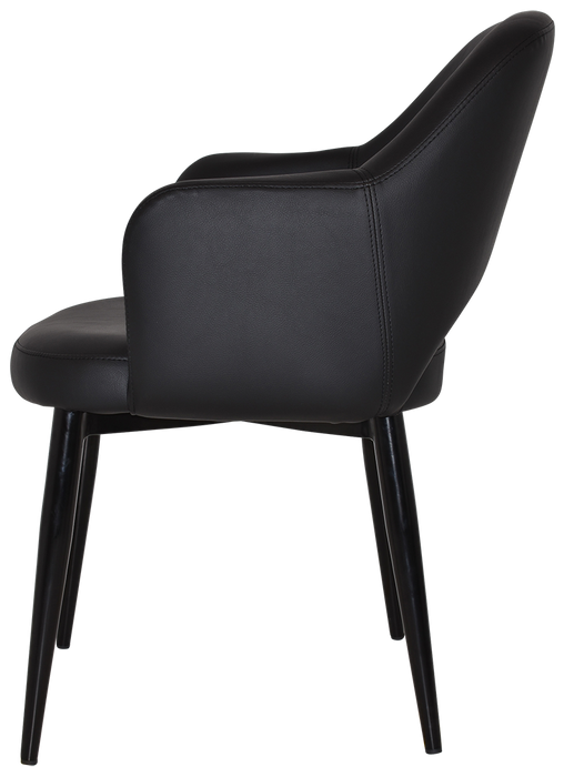 Arm Chair Albury Metal Black - Vinyl