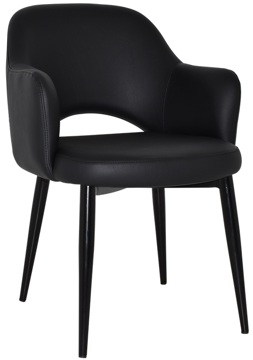 Arm Chair Albury Metal Black - Vinyl