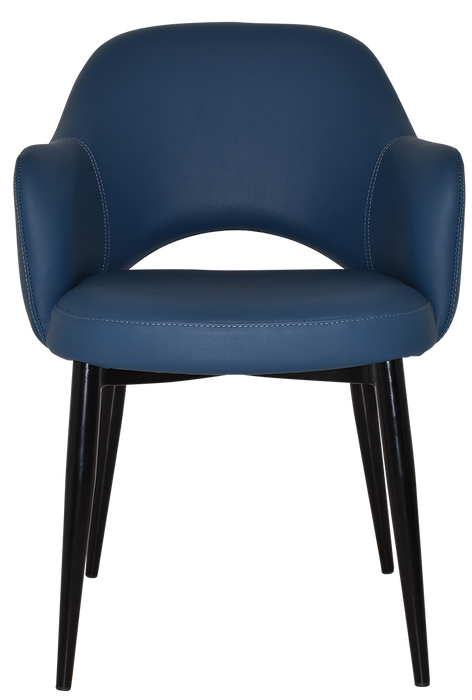 Arm Chair Albury Metal Black - Vinyl