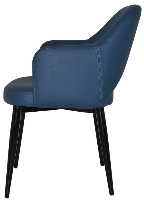 Arm Chair Albury Metal Black - Vinyl