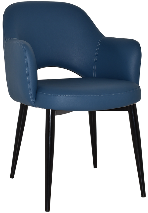 Arm Chair Albury Metal Black - Vinyl