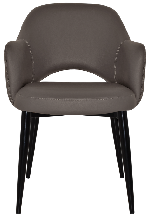 Arm Chair Albury Metal Black - Vinyl