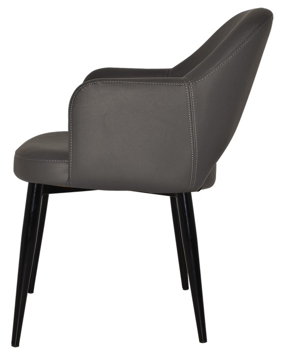 Arm Chair Albury Metal Black - Vinyl