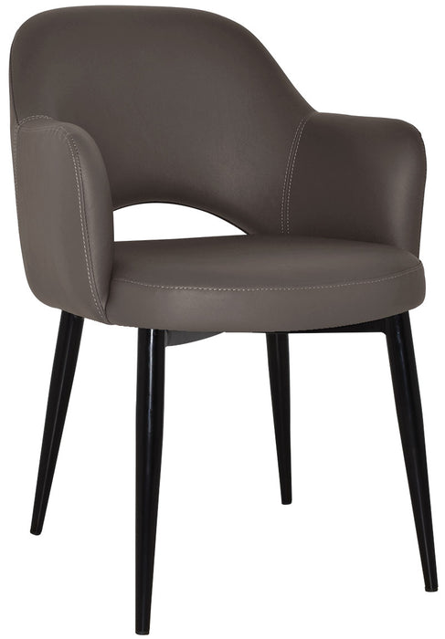 Arm Chair Albury Metal Black - Vinyl