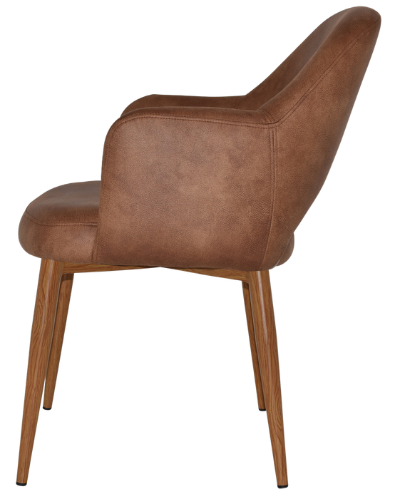 Arm Chair Albury Metal Light Oak - Eastwood