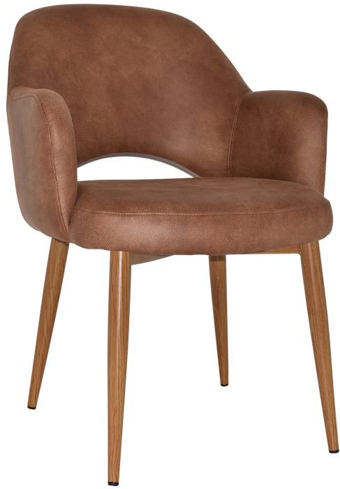 Arm Chair Albury Metal Light Oak - Eastwood