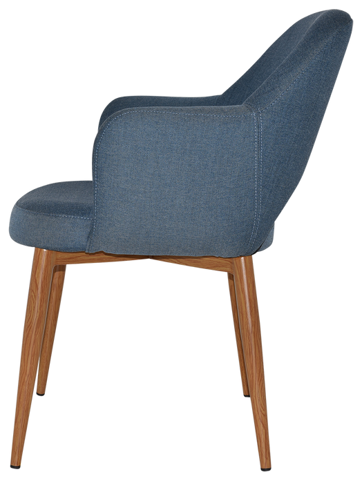 Arm Chair Albury Metal Light Oak - Gravity