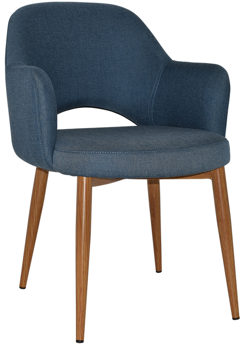 Arm Chair Albury Metal Light Oak - Gravity