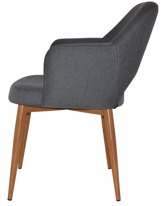 Arm Chair Albury Metal Light Oak - Gravity