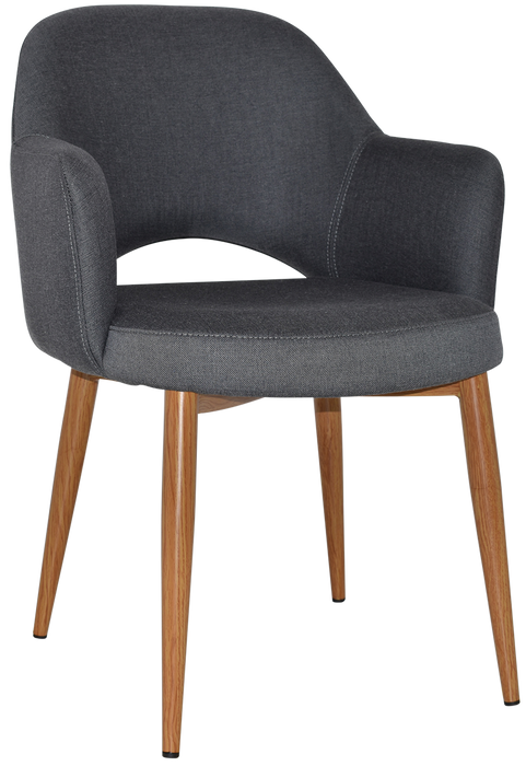 Arm Chair Albury Metal Light Oak - Gravity