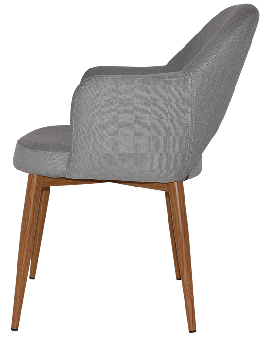 Arm Chair Albury Metal Light Oak - Gravity