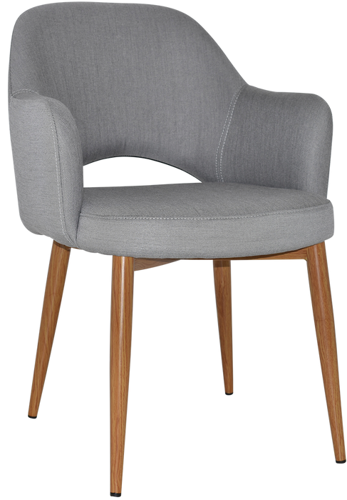 Arm Chair Albury Metal Light Oak - Gravity