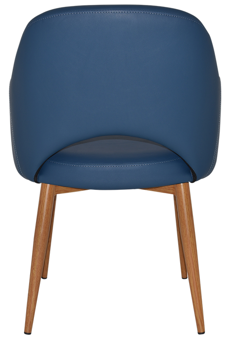 Arm Chair Albury Metal Light Oak - Vinyl