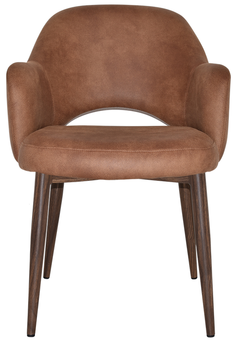 Arm Chair Albury Metal Light Walnut - Eastwood