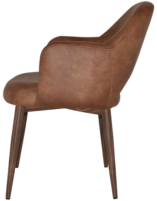 Arm Chair Albury Metal Light Walnut - Eastwood