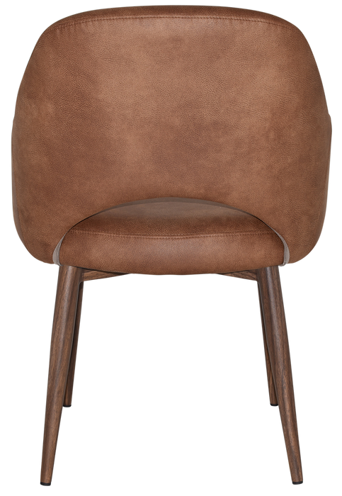 Arm Chair Albury Metal Light Walnut - Eastwood