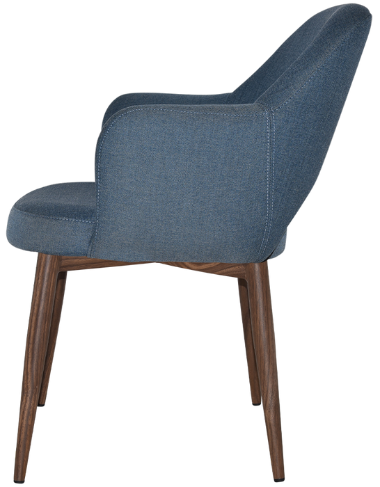 Arm Chair Albury Metal Light Walnut - Gravity